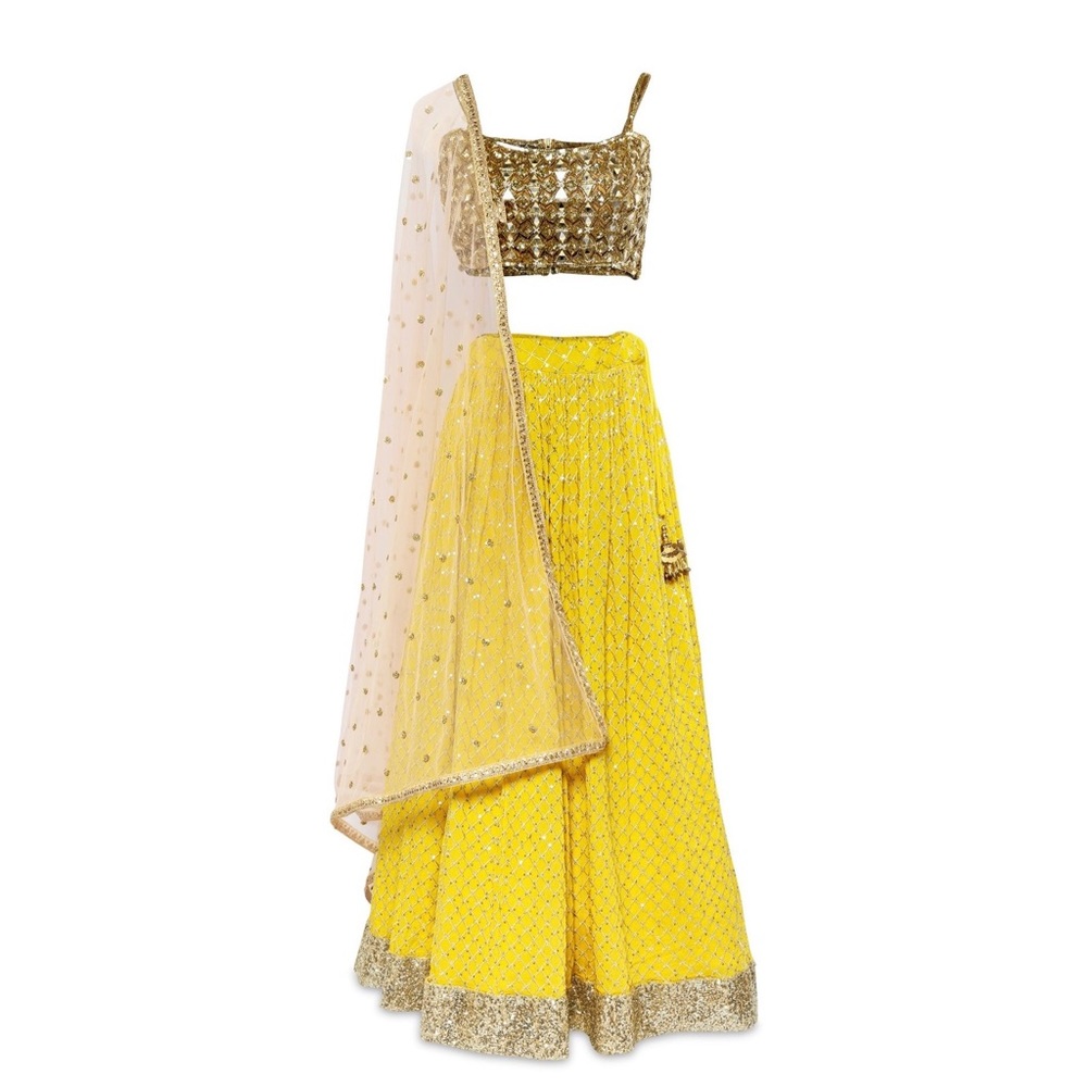 Gold and yellow Lehenga
